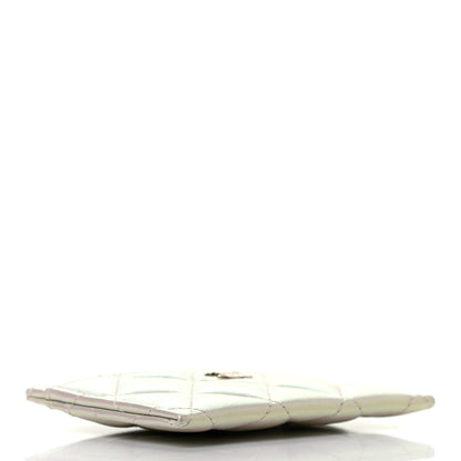 Chanel Iridescent Lambskin Quilted Card Holder Ivory 4 of 8