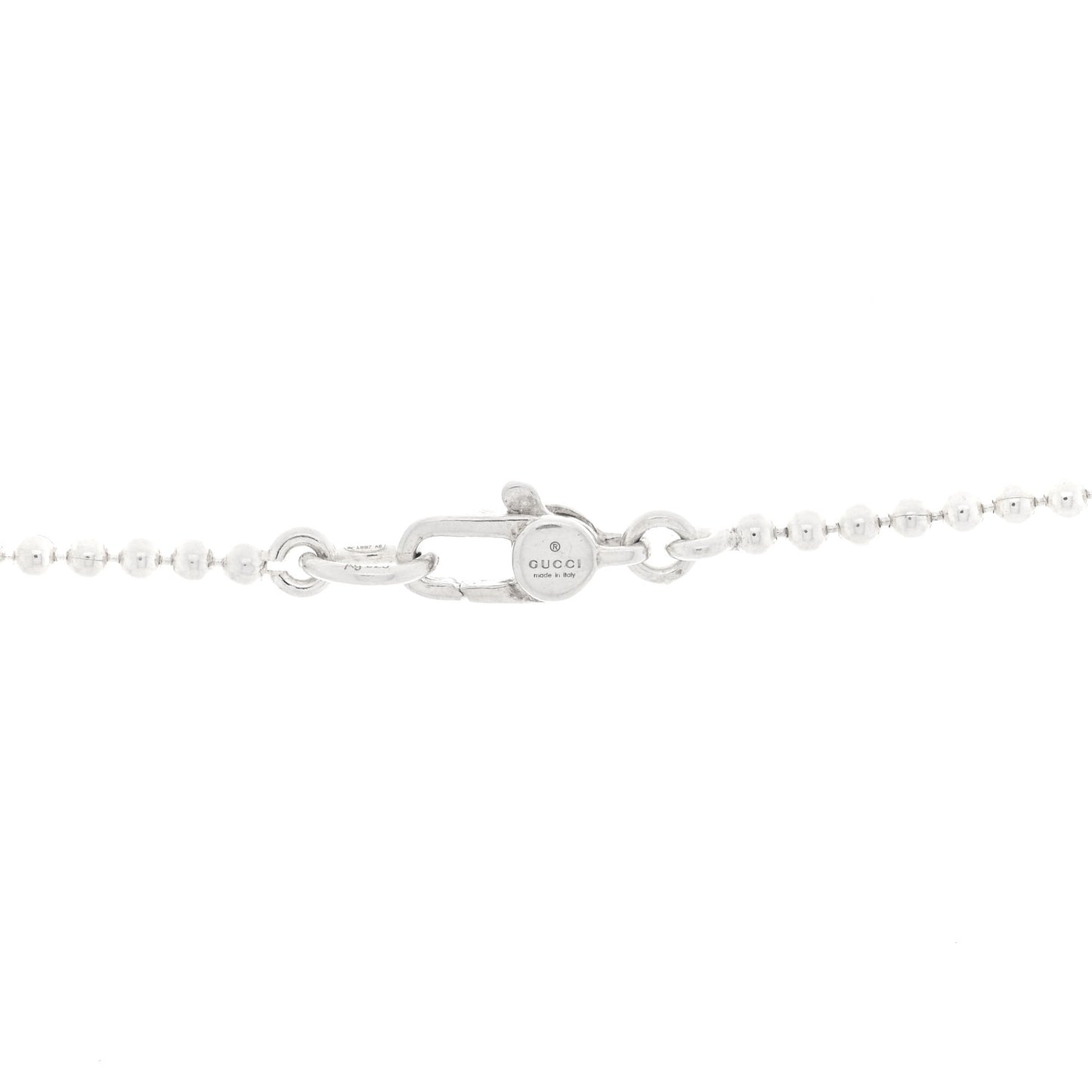 Sterling Silver Trademark Logo Oval Pendant Necklace