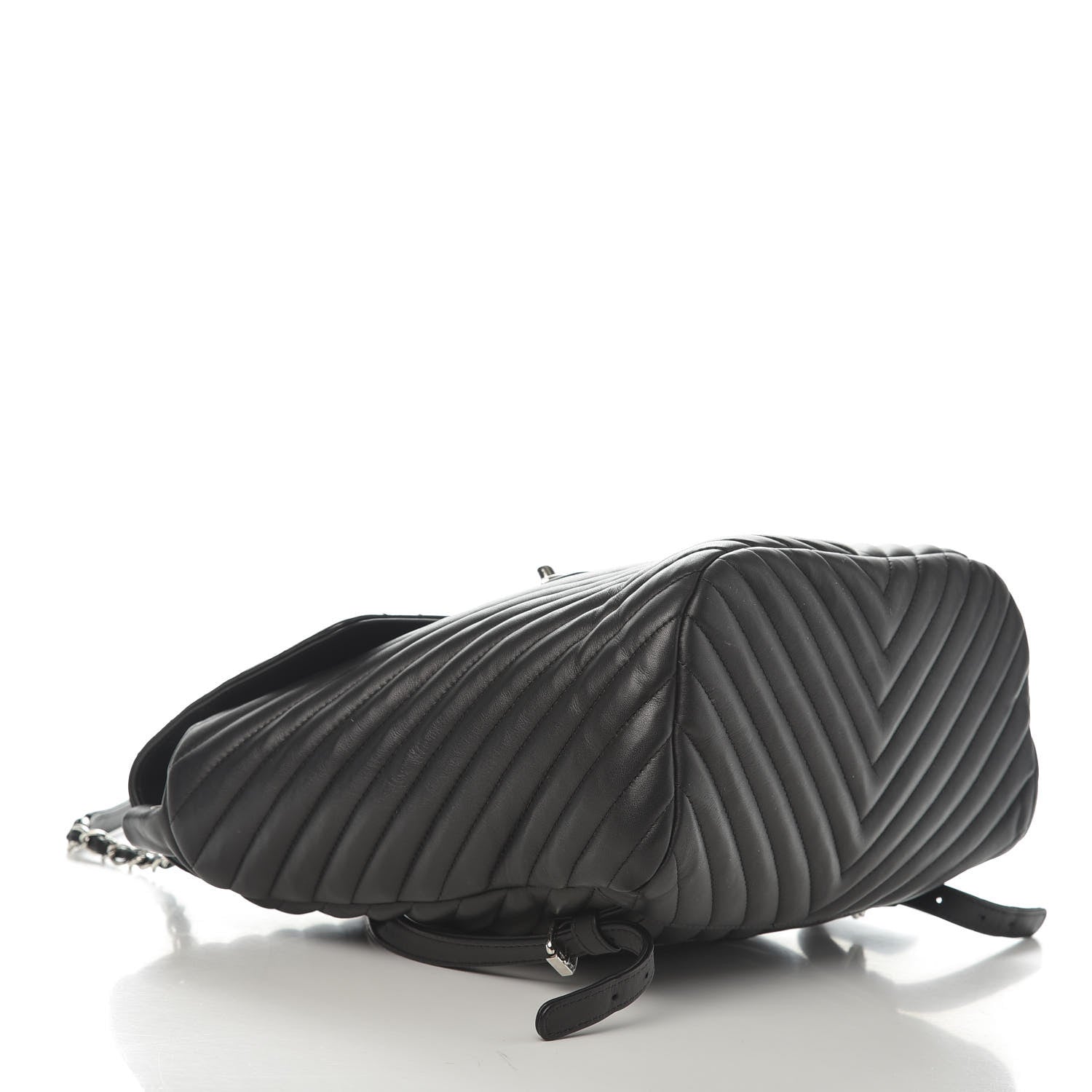 Chanel Calfskin Chevron Quilted Large Urban Spirit Backpack Black 3 of 10