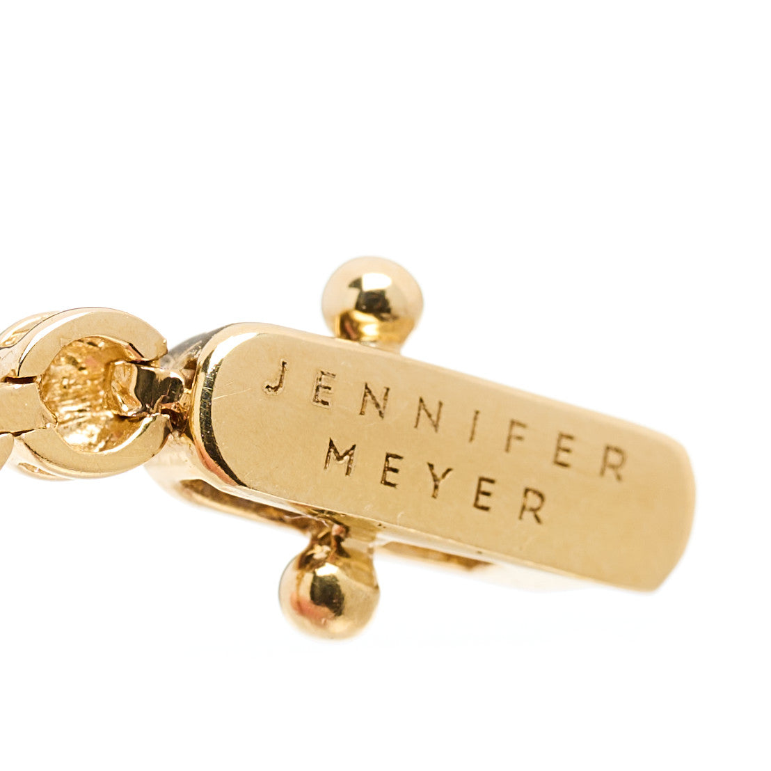 18K Yellow Gold Mini Bezel Tennis Bracelet