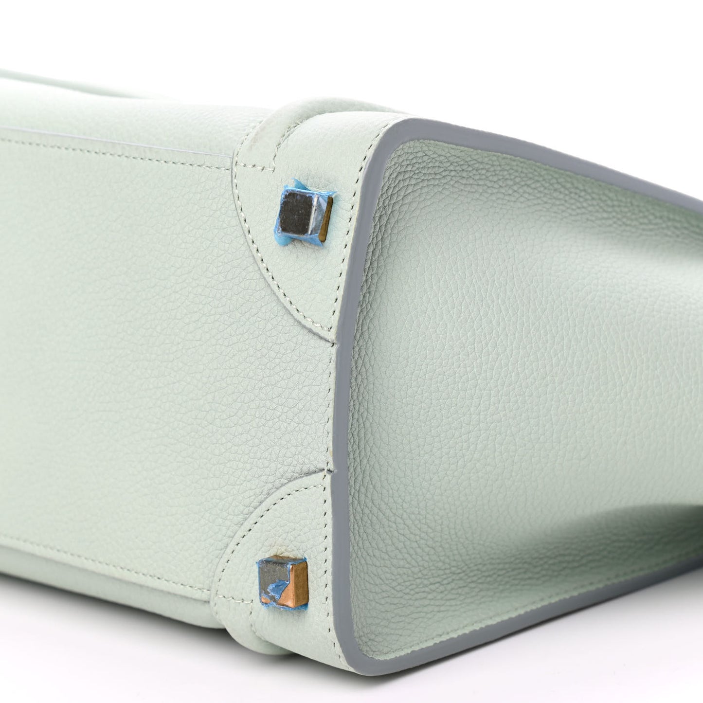 Drummed Calfskin Micro Luggage Jade