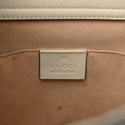 Gucci Wonka Grain Calfskin Small Diana Tote Bag Mystic White Orange Fluo 6 of 15