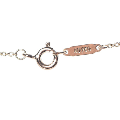 Tiffany 18K Yellow Gold Notes Letter U Disc Charm Pendant Necklace 6 of 7