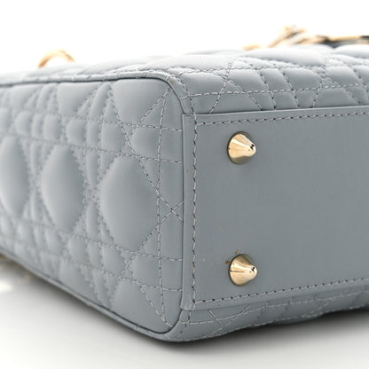 Christian Dior Lambskin Cannage Small My ABCDior Lady Dior Cloud Blue 9 of 11