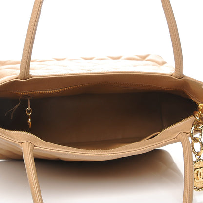 Chanel Caviar Quilted Medallion Tote Beige 5 of 11