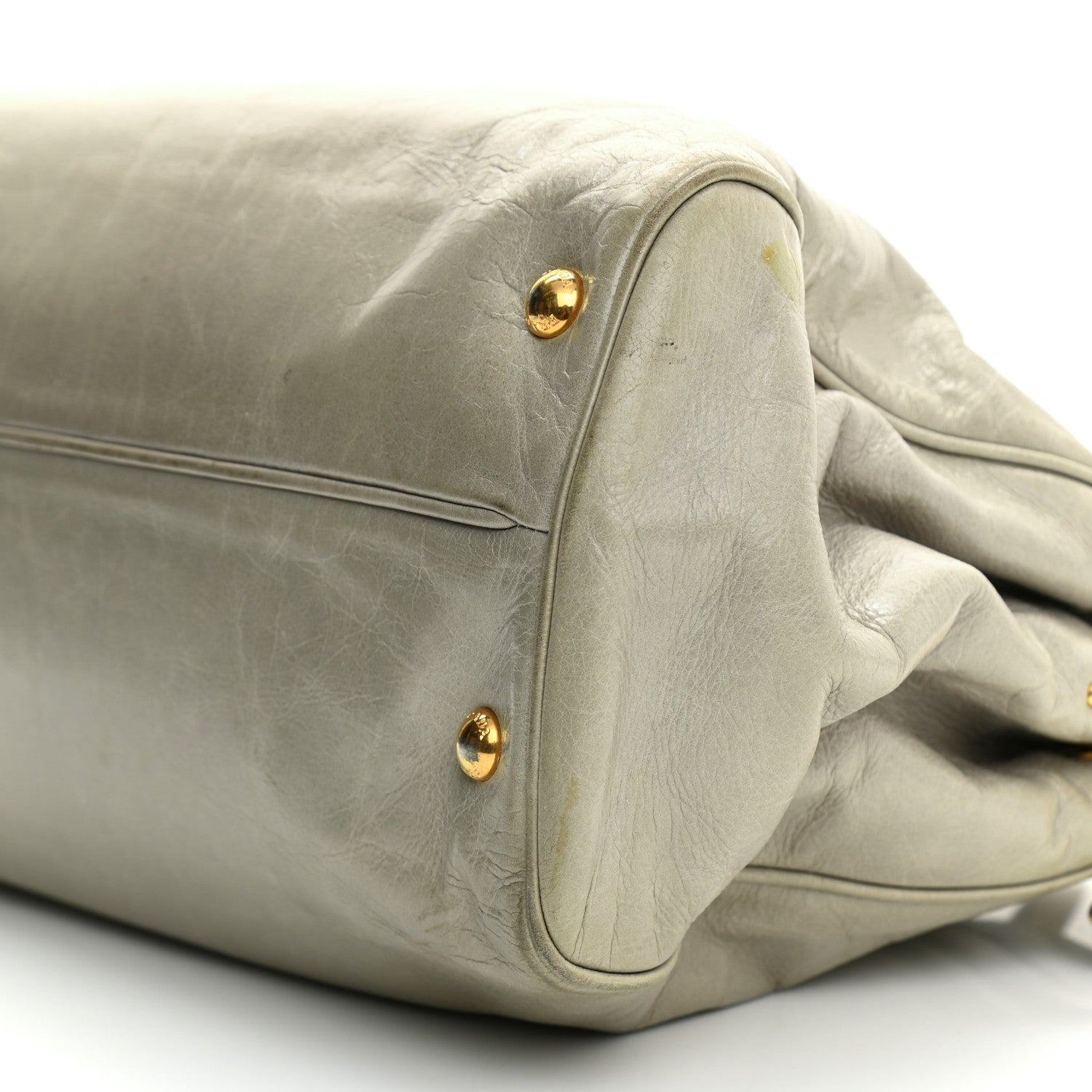 Prada Glace Calfskin Satchel Argilla 18 of 24