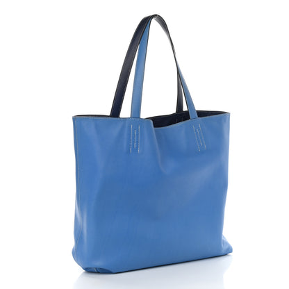 Hermes Veau Sikkim Double Sens 45 Tote Bleu Sapphire Paradis 4 of 18