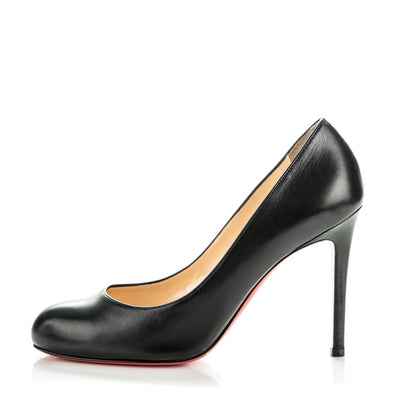 Christian Louboutin Kid Simple 100 Pumps 38 Black 1 of 7