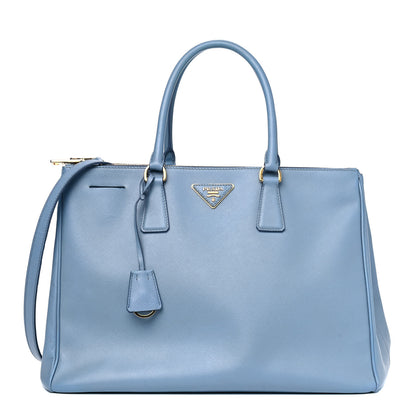 Prada Saffiano Medium Galleria Double Zip Tote Aviazione 1 of 14