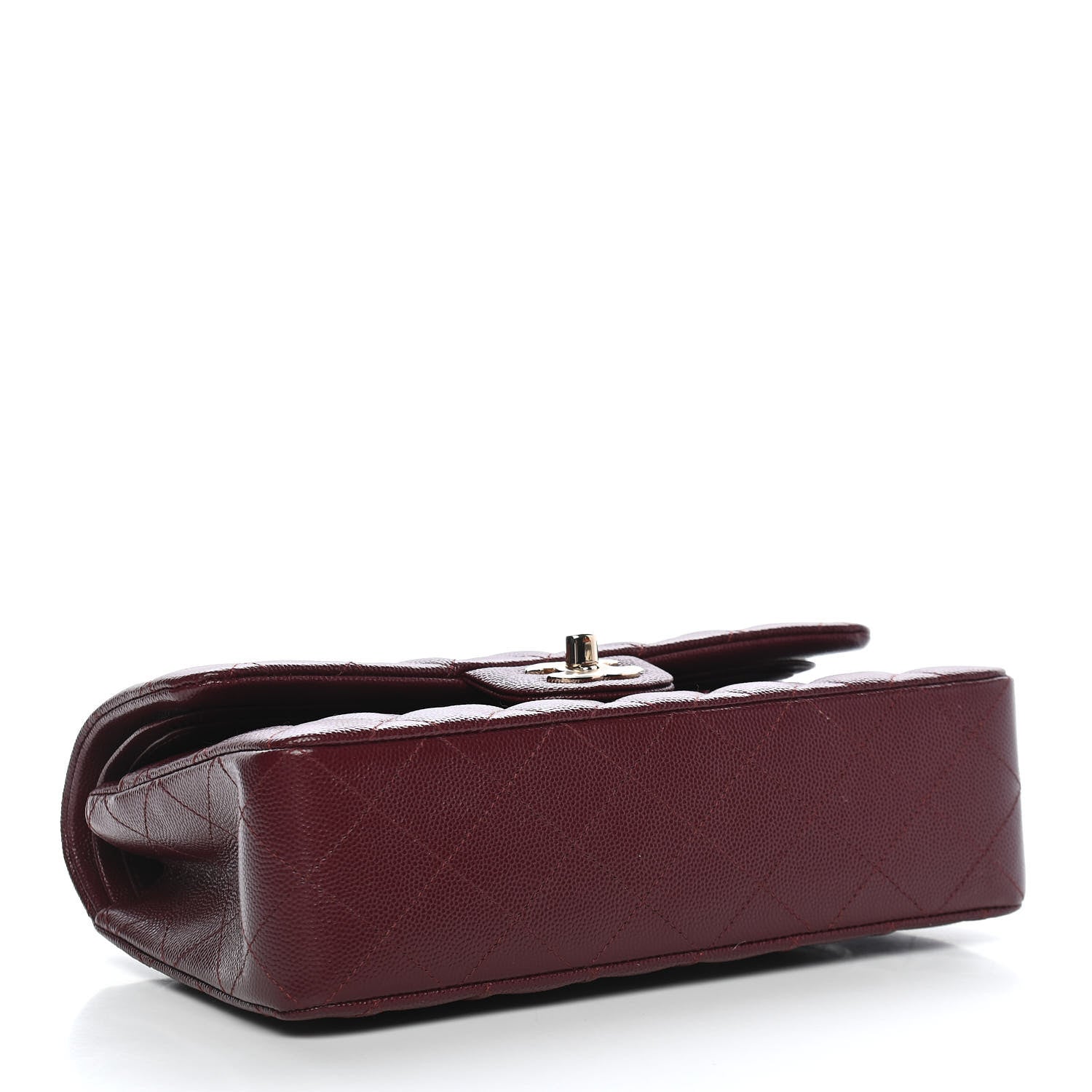 Chanel Caviar Quilted Small Double Flap Burgundy 3 of 8
