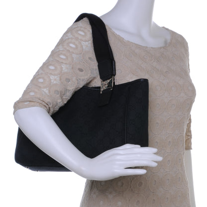 Gucci Denim Monogram Handbag Black 2 of 7