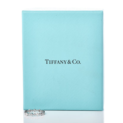 Tiffany Platinum Diamond Jazz Band Ring 50 5.25 5 of 5