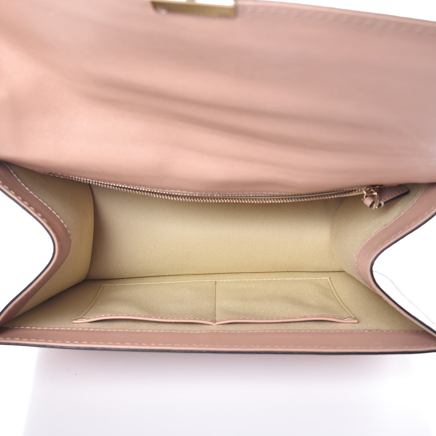 Valentino Garavani Vitello Large Glam Lock Rockstud Flap Poudre 6 of 8