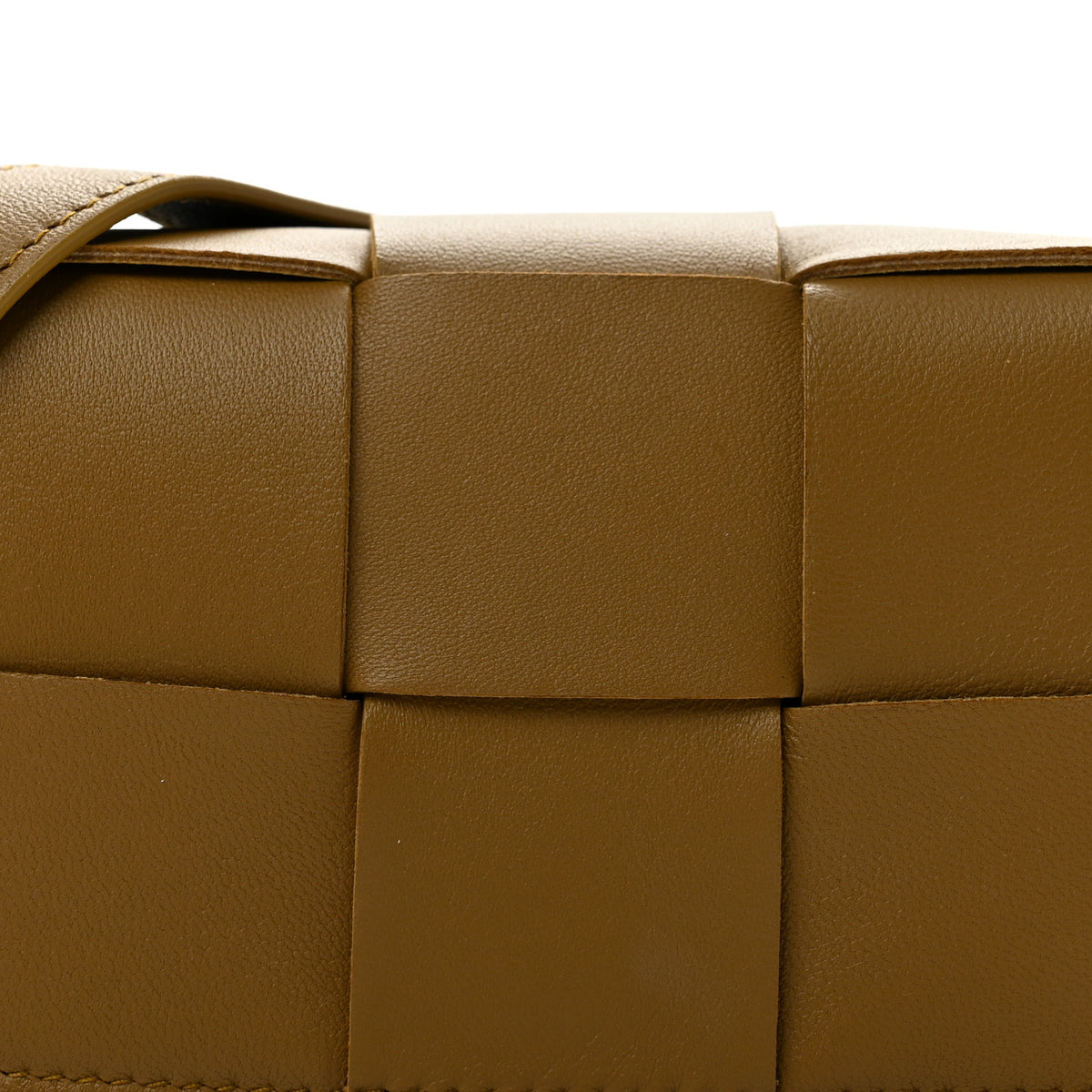 Lambskin Maxi Intrecciato Extra Mini Cassette Crossbody Bag Acorn
