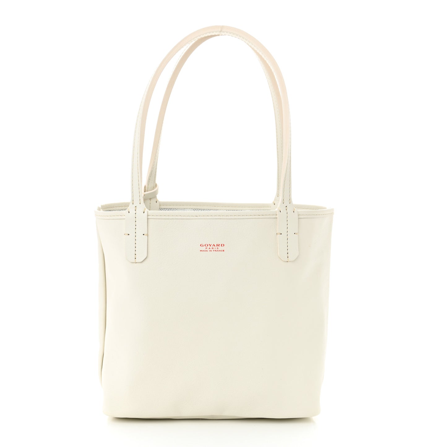 Goyardine Reversible Mini Anjou White