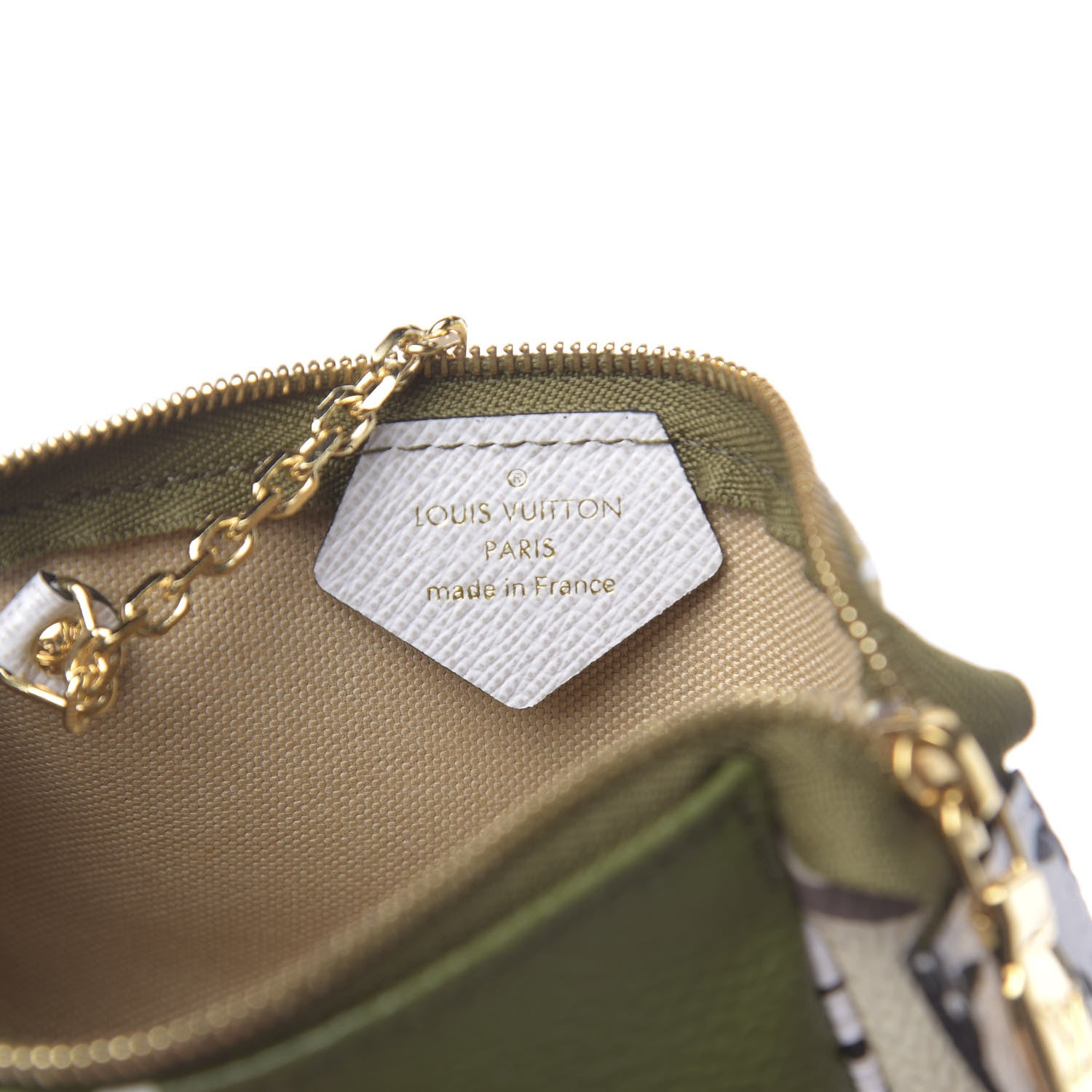 Louis Vuitton Monogram Giant Micro Pochette Accessories Kaki White 6 of 8