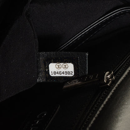 Chanel Lambskin Quilted Large Boy Flap Beige Black 7 of 8