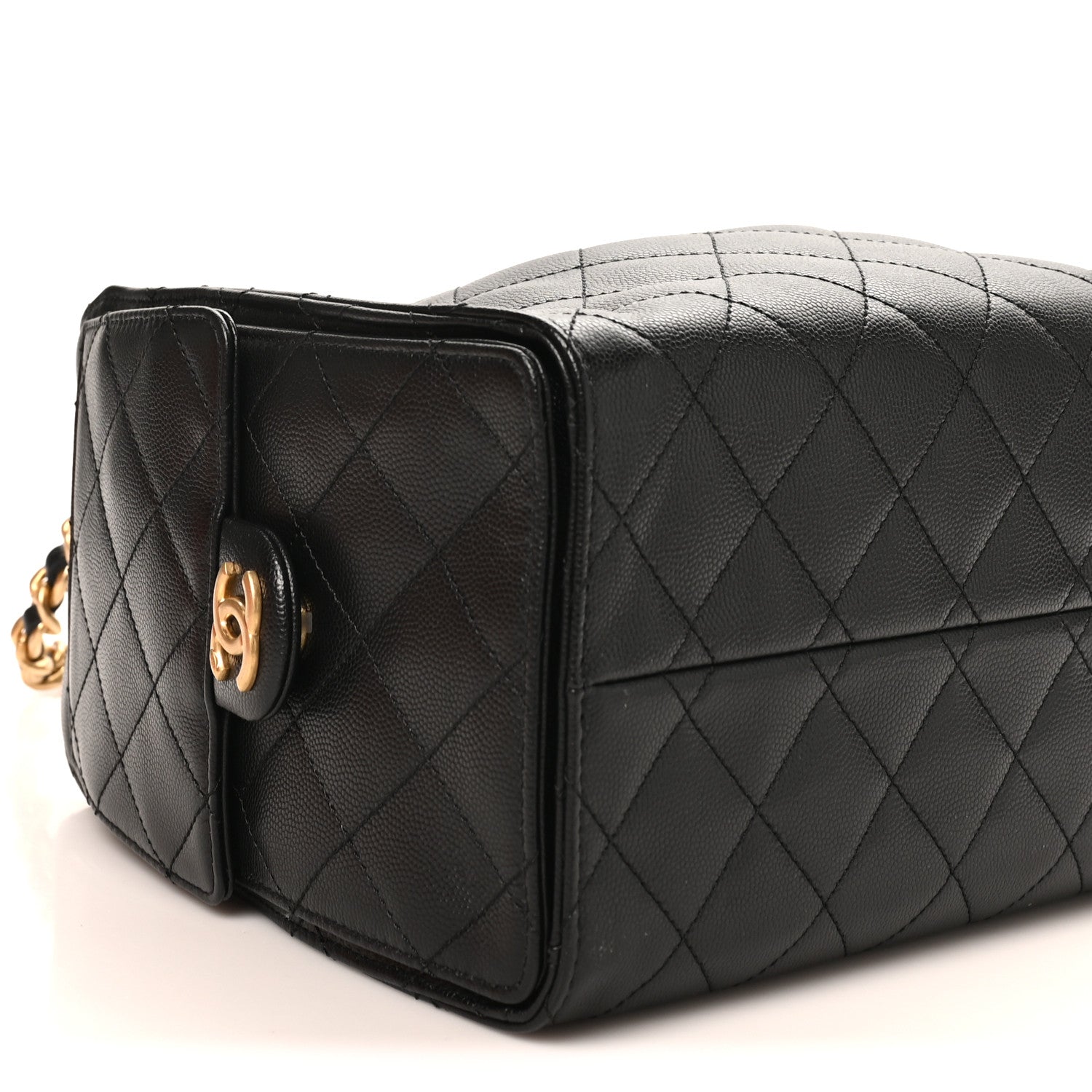 Chanel Caviar Quilted Small Chanel 25 Handbag Black 9 of 10