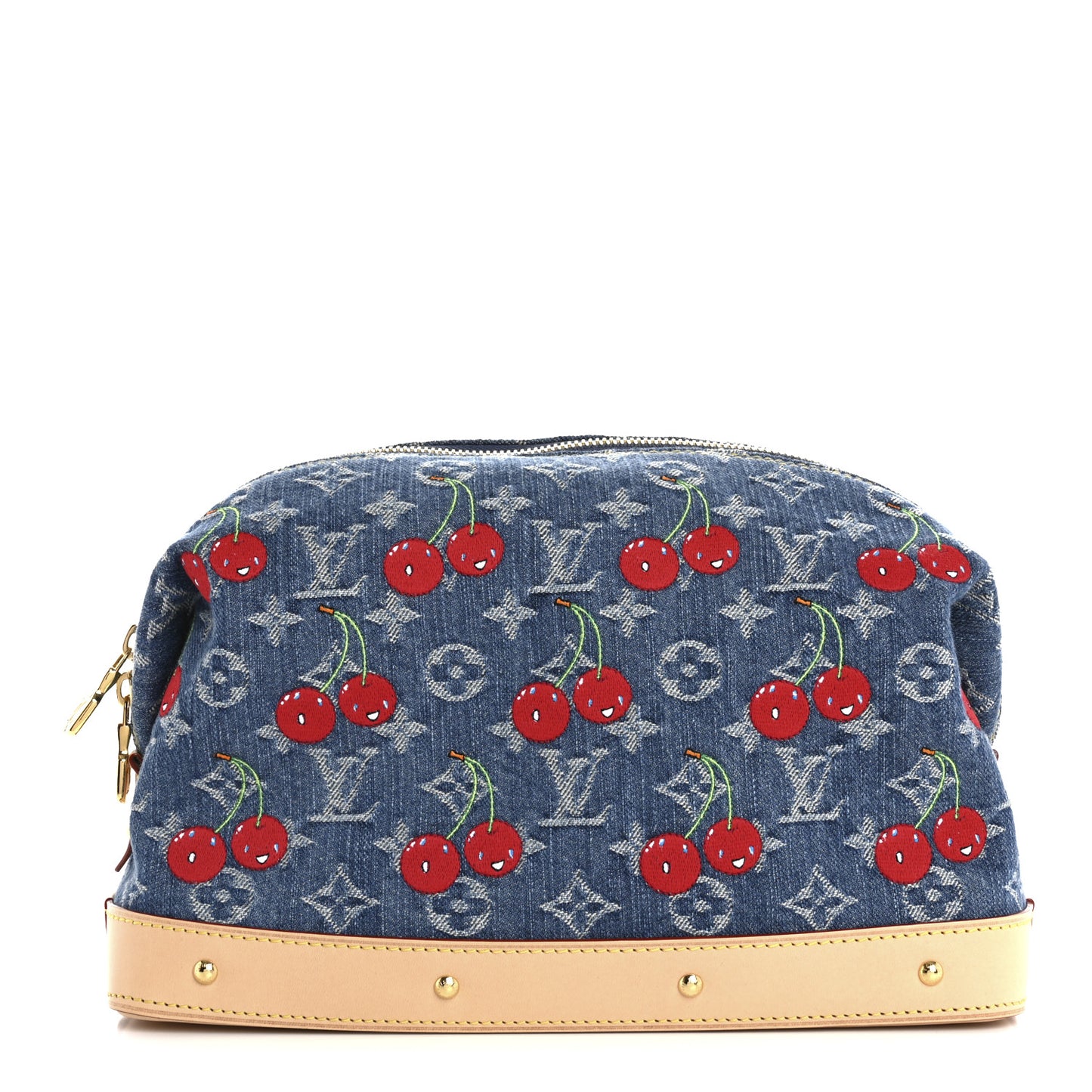 LV X TM Monogram Denim Cerises Cosmetic Pouch GM