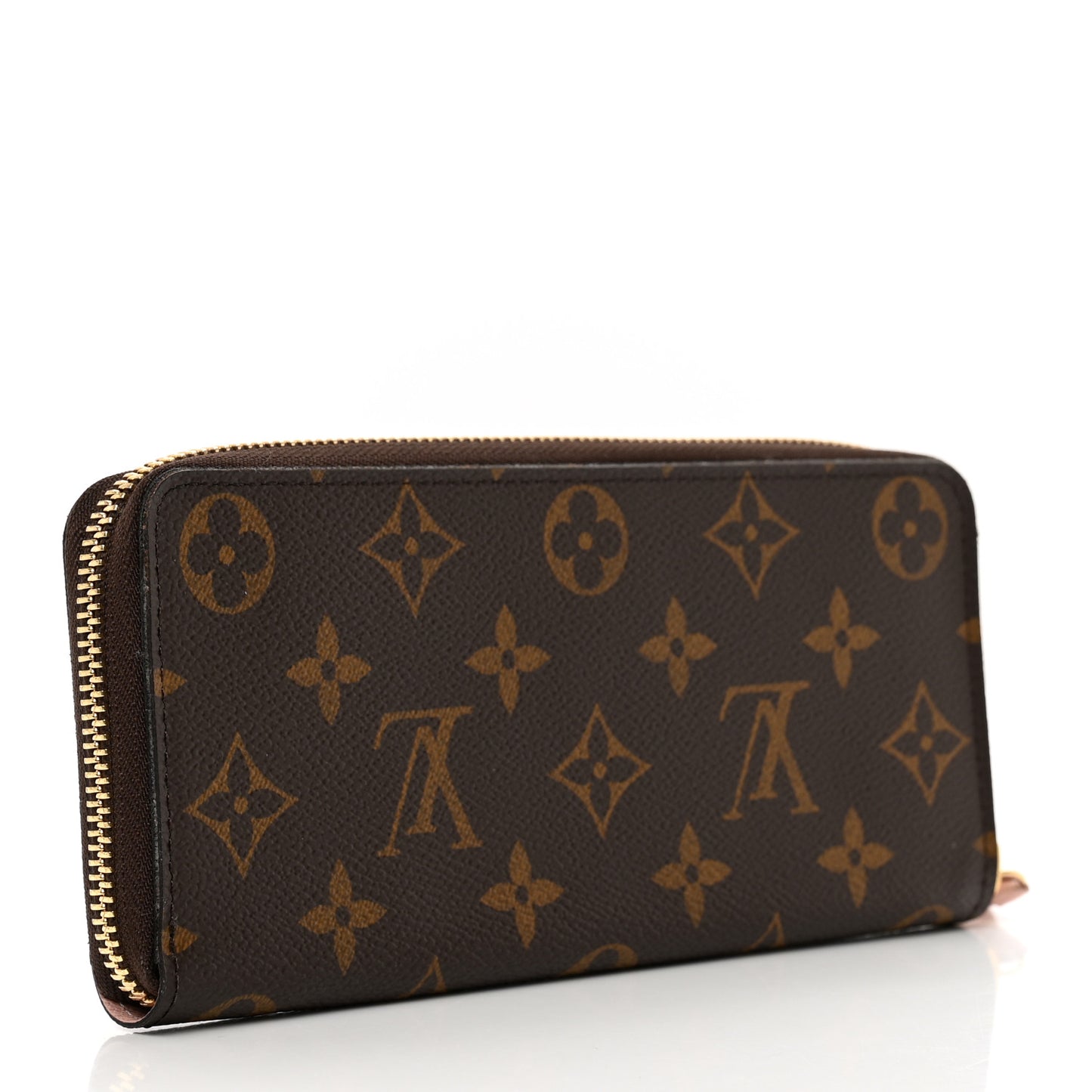 Monogram Clemence Wallet Rose Ballerine