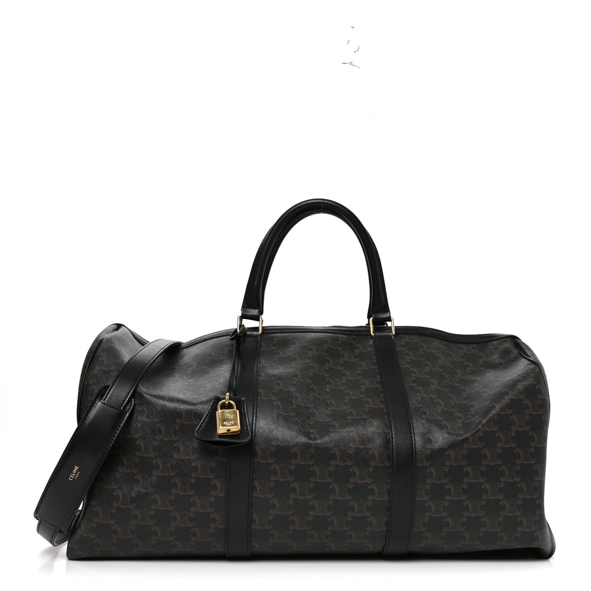 Celine Triomphe Canvas Large Voyage Duffle Black 1 of 8