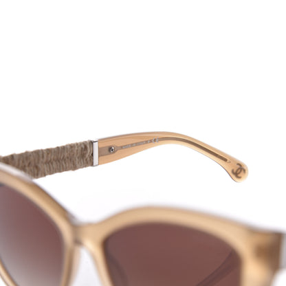 Chanel Acetate Rope Cat Eye Sunglasses 5409 Beige 6 of 7