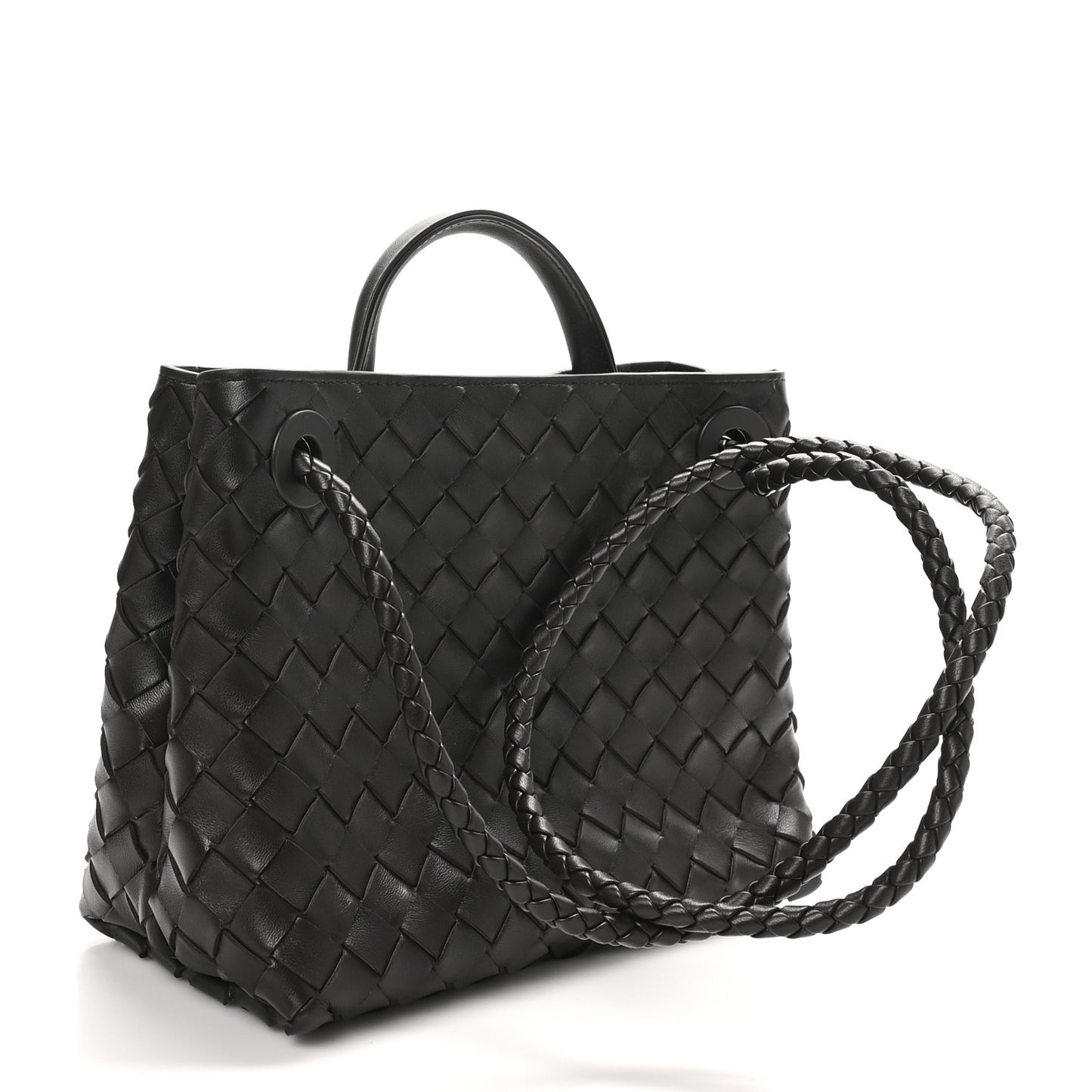 Nappa Intrecciato Small Andiamo Shoulder Bag Fondant