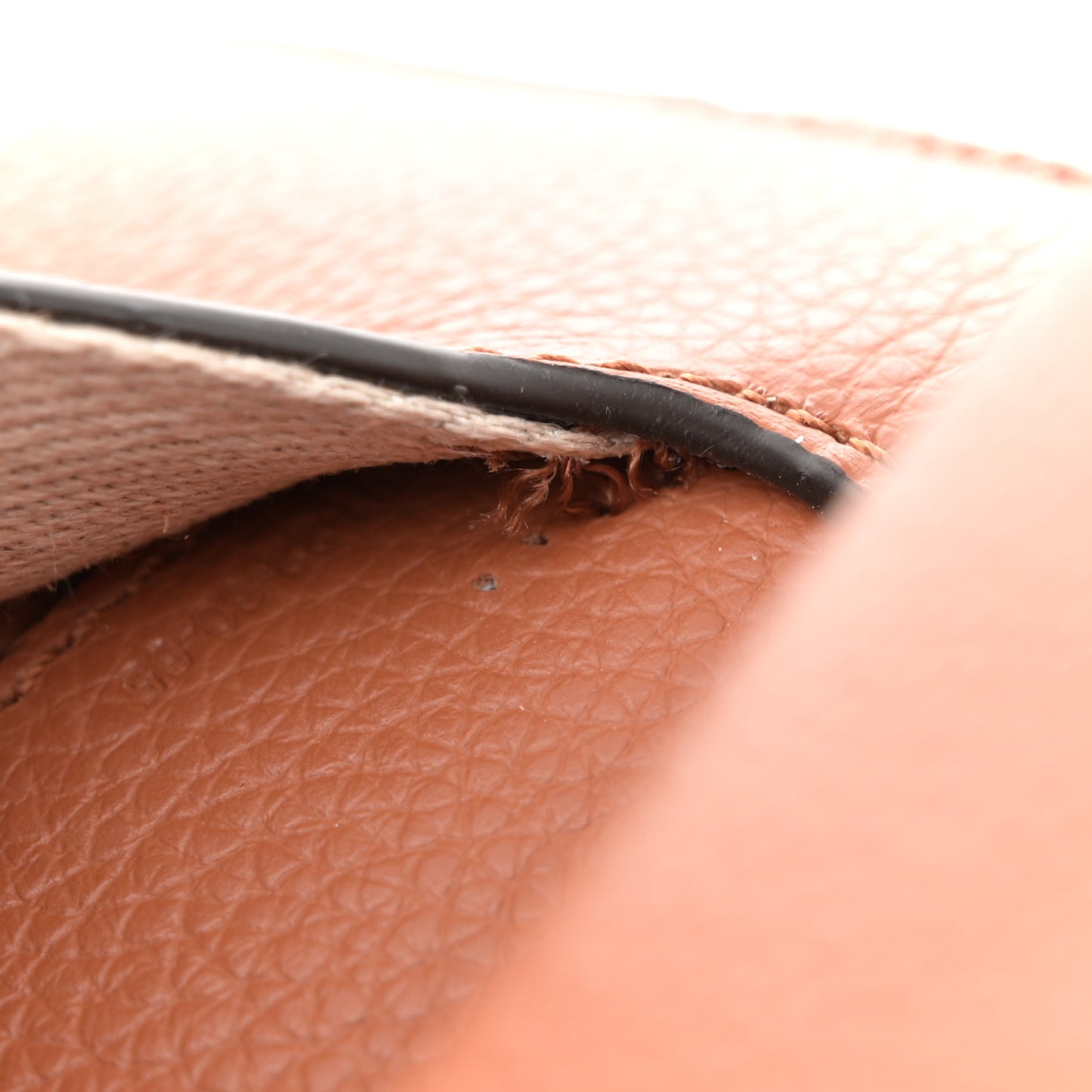 Raffia Small Grain Calfskin Medium Marcie Basket Tan