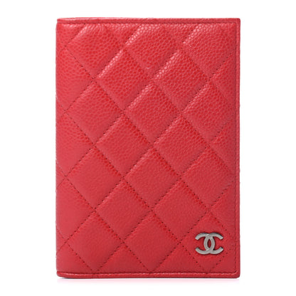 Chanel Caviar Quilted Passport Holder Red 1 of 4