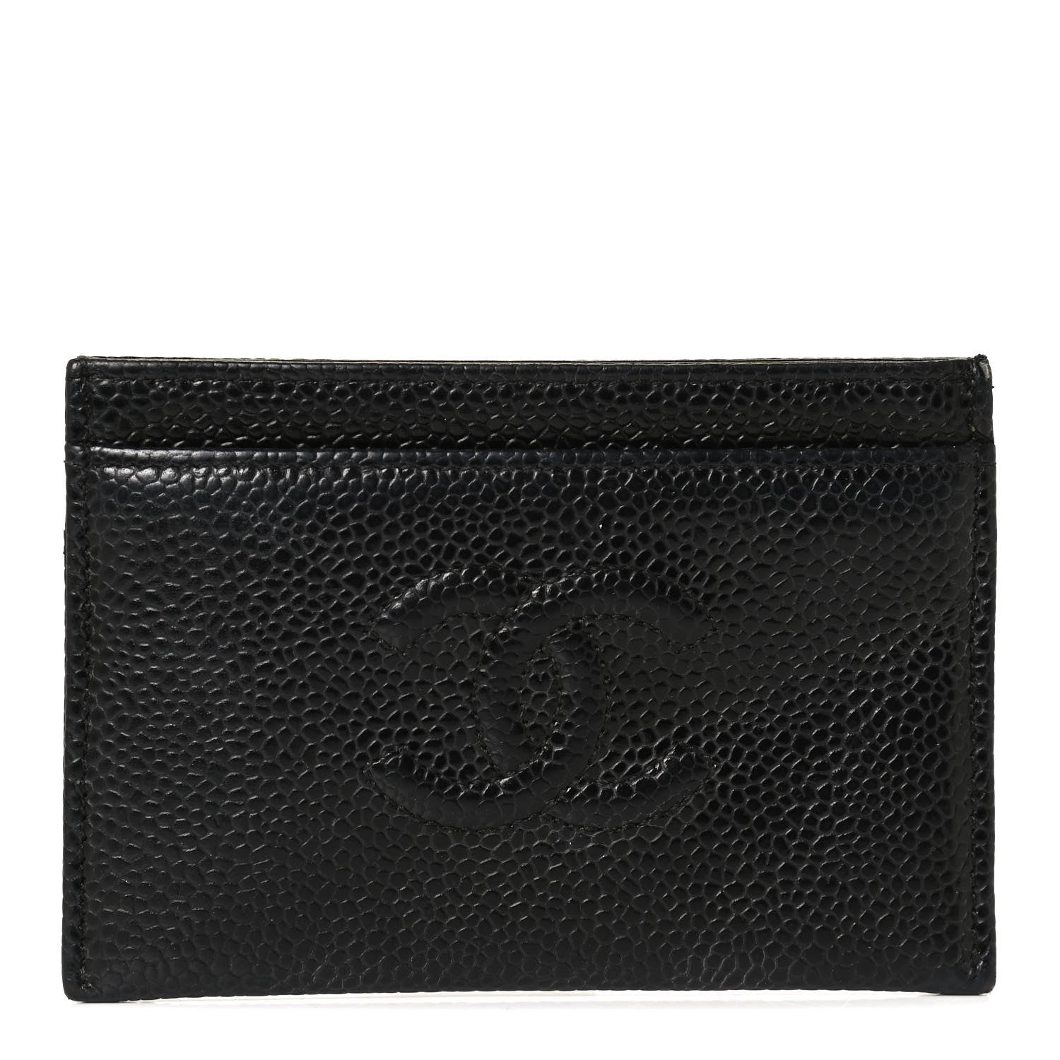 Chanel Caviar Timeless CC Card Holder Black 1 of 8