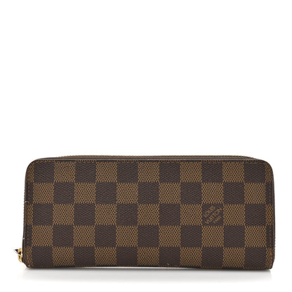 Louis Vuitton Damier Ebene Clemence Wallet Cherry 1 of 13