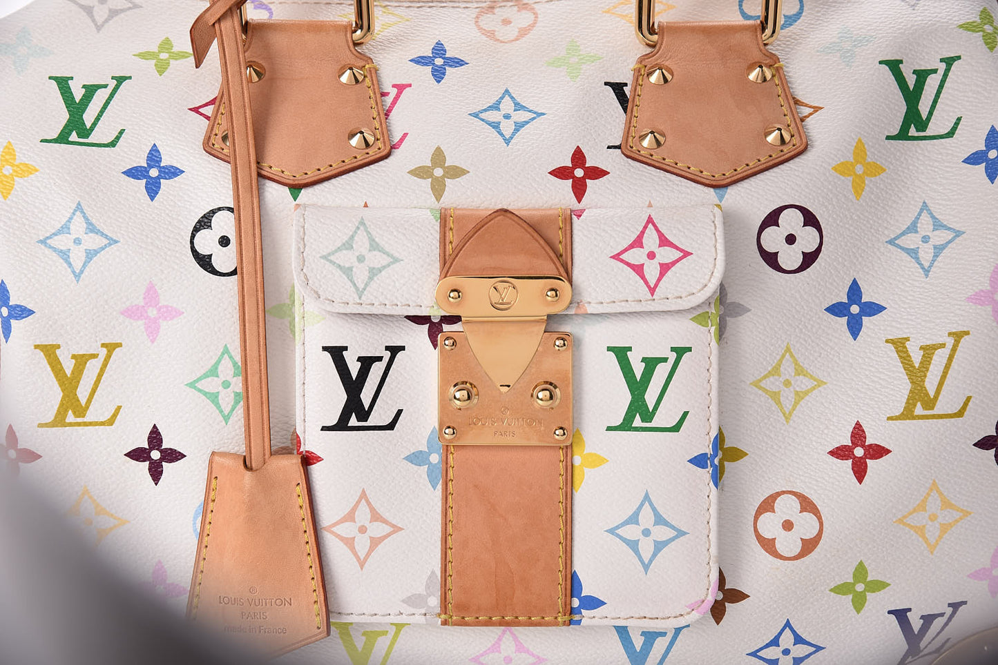 Monogram Multicolor Speedy 30 White