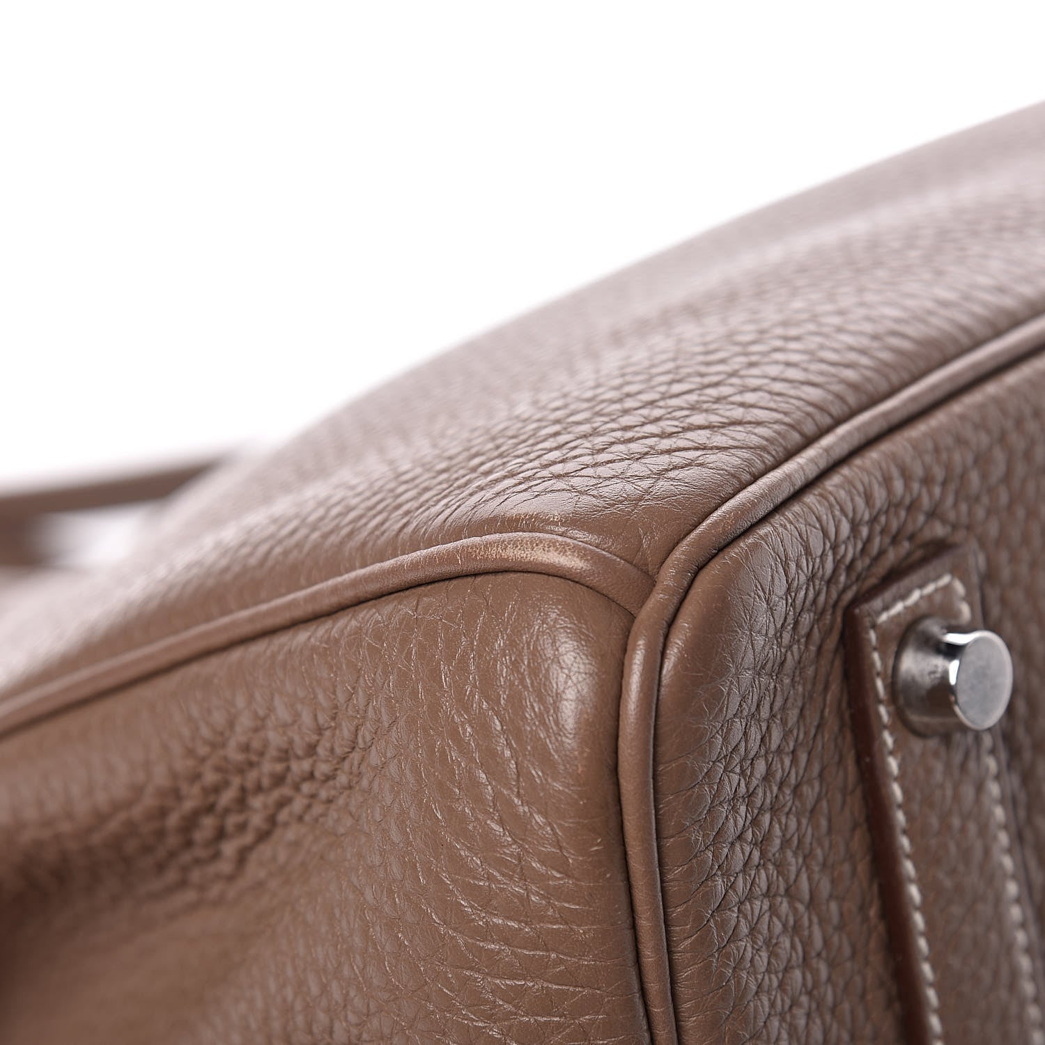 Hermes Taurillon Clemence Birkin 35 Etoupe 11 of 12