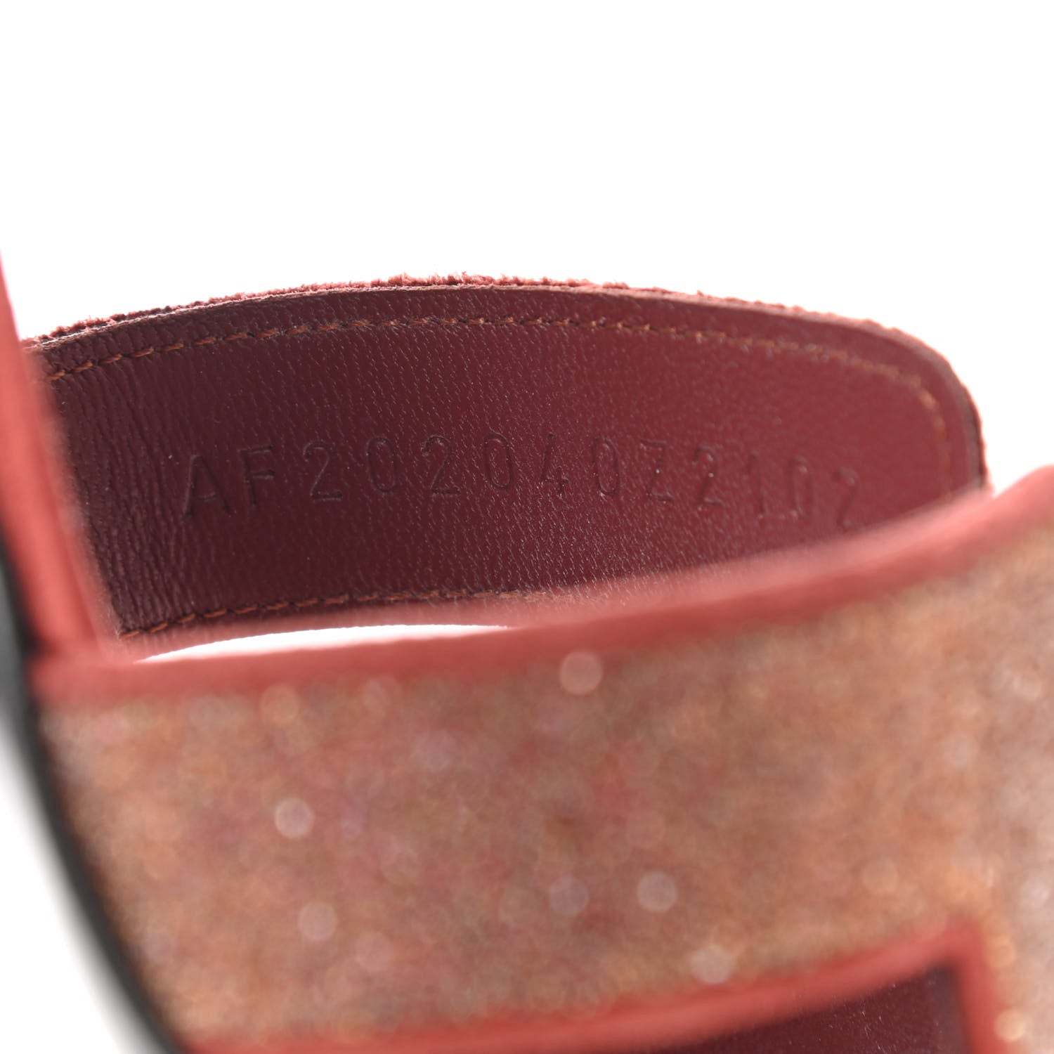 Hermes Satin Crystal Powder Oasis Sandals 39 Rouge Tomette 13 of 14
