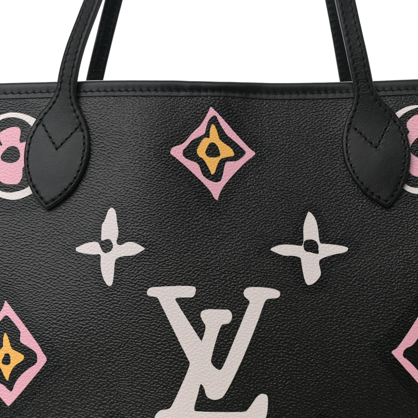 Monogram Giant Wild at Heart Neverfull MM Black