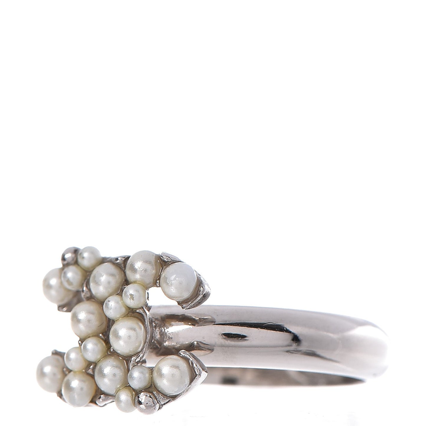 Pearl CC Ring 7 Silver