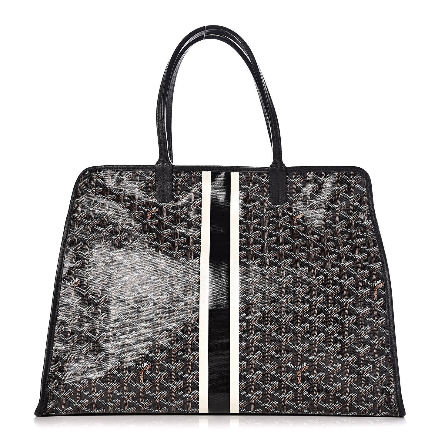 Goyardine Sac Hardy Pet Carrier PM Black