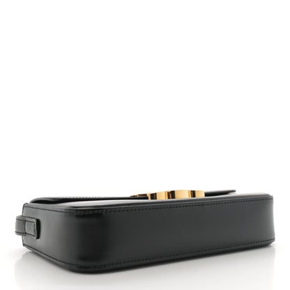 Celine Shiny Calfskin Triomphe Shoulder Bag Black 4 of 13