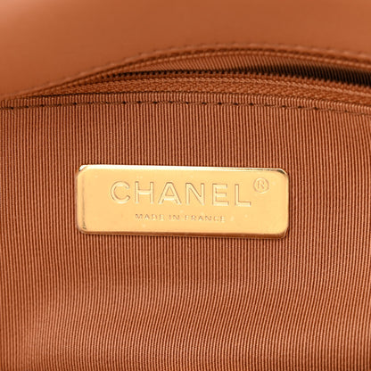 Chanel Lambskin Quilted Medium Chanel 19 Flap Brown 6 of 10