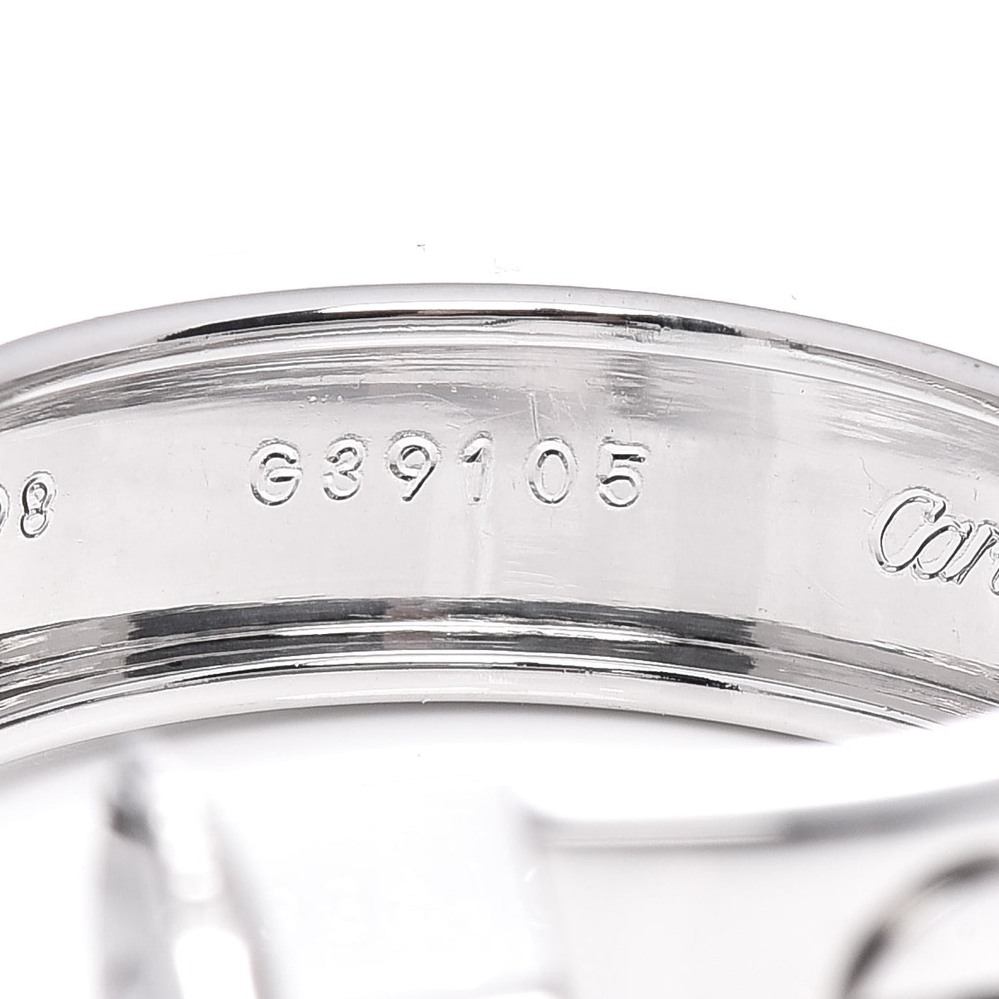 18K White Gold 2 Diamond 5.5mm LOVE Hoop Earrings