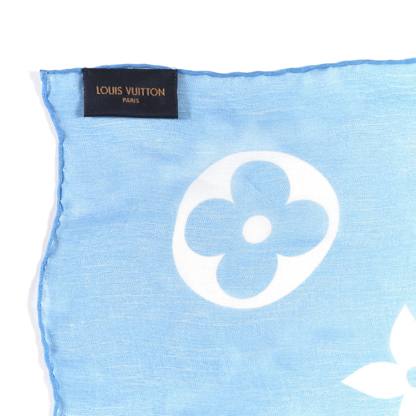 Silk Monogram Gradient LV Envy Bandeau Blue