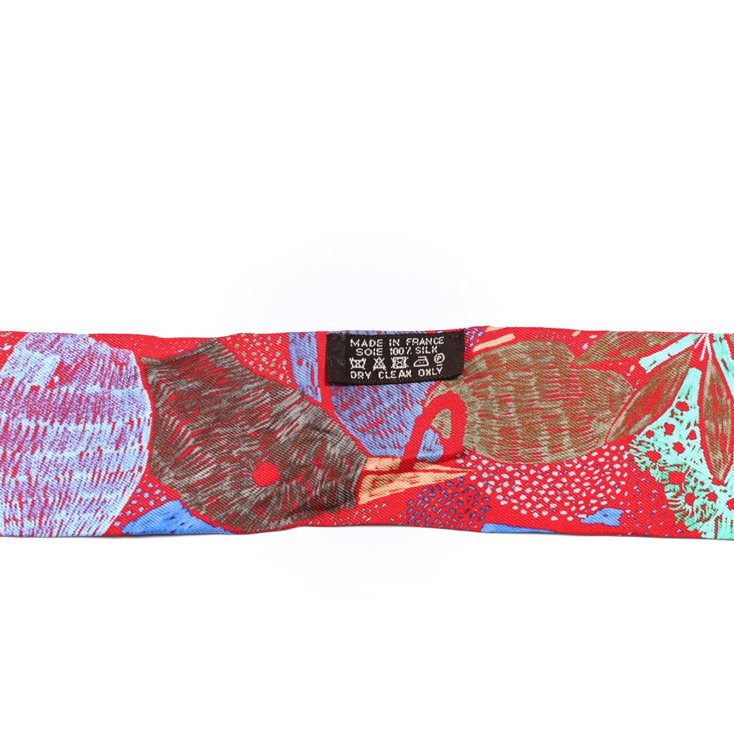 Silk Chacun Fait Son Nid Twilly Rouge Bleu Violet