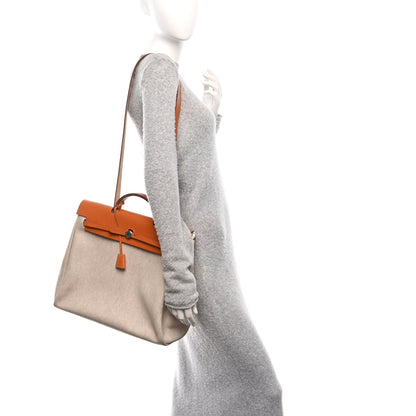 Hermes Toile Vache Calfskin Herbag 39 MM Natural 2 of 11