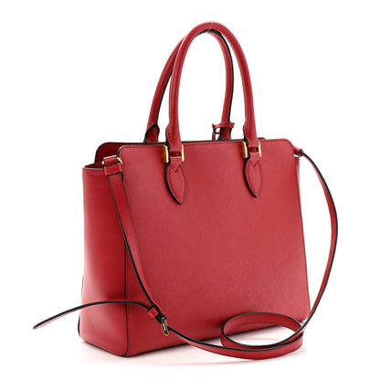 Prada Saffiano Soft Calfskin Tote Fuoco 3 of 11