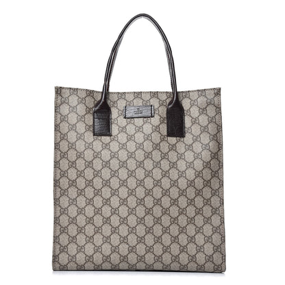 Gucci GG Plus Monogram Small Vertical Tote Dark Brown 1 of 16