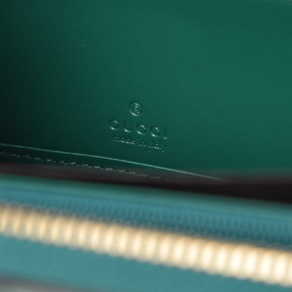 Gucci Guccissima Signature Zip Around Wallet Emerald 6 of 8