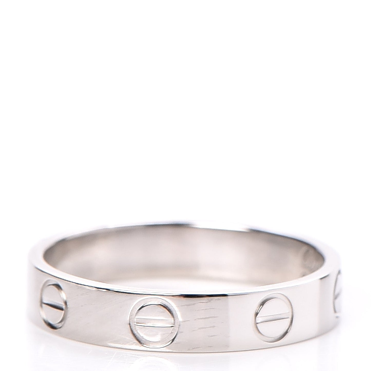 Platinum 3.5mm Love Ring Size 51 5.75