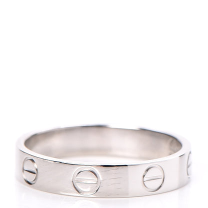 Cartier Platinum 3.5mm Love Ring Size 51 5.75 3 of 5