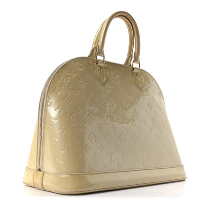 Louis Vuitton Vernis Alma GM Blanc Corail 3 of 9