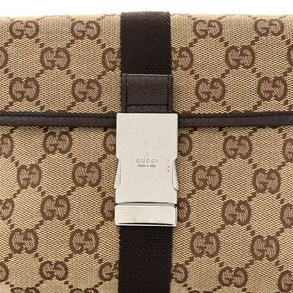 Gucci Monogram Waist Pouch Bag Dark Brown 8 of 11